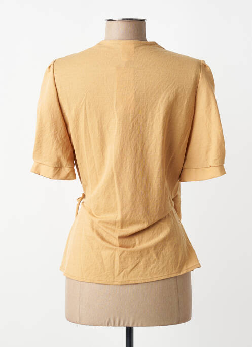 Top mâneci scurte mâneci scurte galben DIVILUNE femme