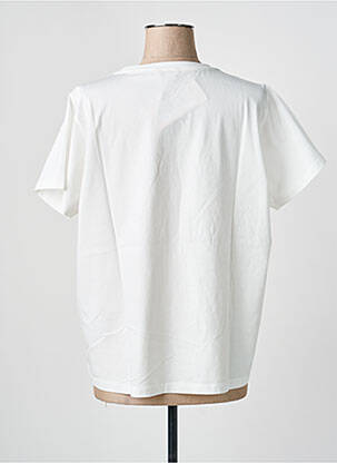 Tricou croială dreaptă mâneci scurte alb ESQUALO femeie