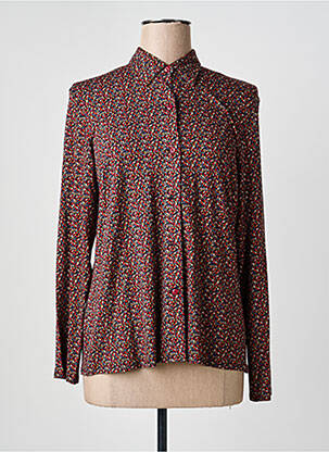 Cămașă imprimeu fantezie mâneci lungi negru GEVANA femme