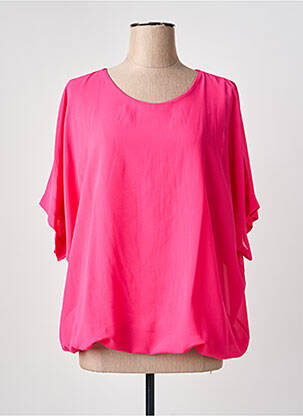 Top mâneci scurte mâneci scurte roz QUATTRO femme