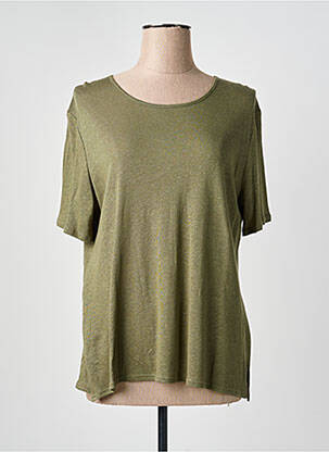 Top mâneci scurte mâneci scurte verde GEVANA femme