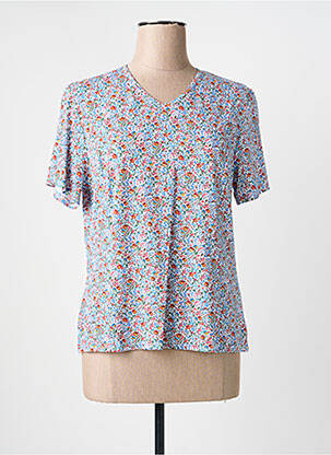 Tricou imprimeu fantezie mâneci scurte alb GEVANA femeie