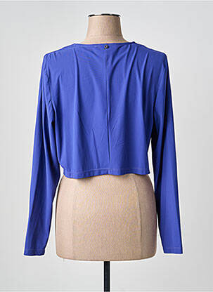 Jachete casual guler rotund albastru 3322 femeie