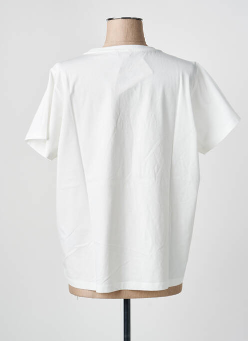 Tricou croială dreaptă mâneci scurte alb ESQUALO femme