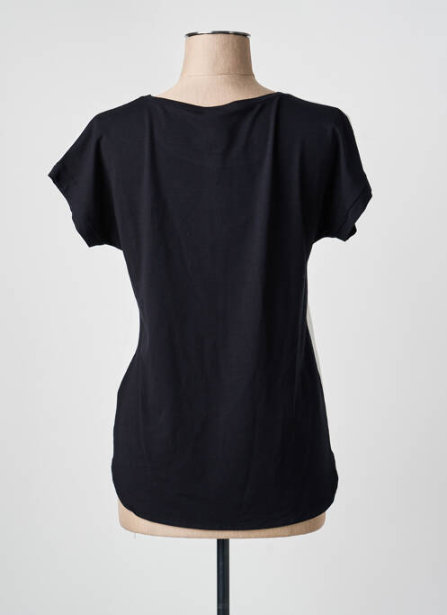 Top imprimeu fantezie mâneci scurte negru GEVANA femme