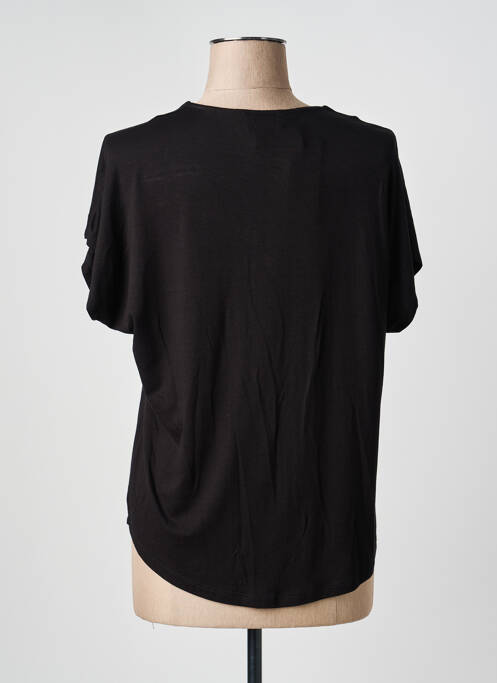 Top mâneci scurte mâneci scurte negru GEVANA femme