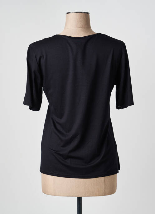 Top mâneci scurte mâneci scurte negru GEVANA femme