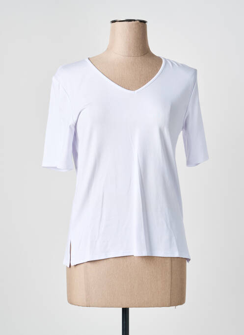 Top mâneci scurte mâneci scurte alb GEVANA femme