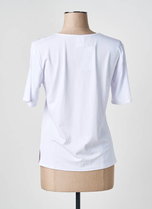 Top mâneci scurte mâneci scurte alb GEVANA femme