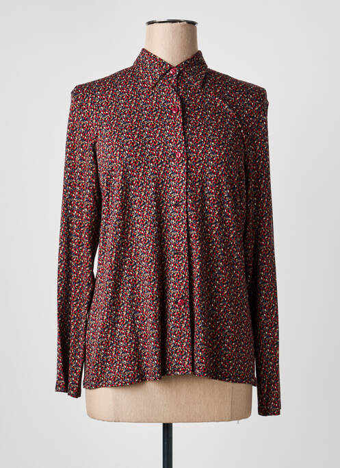 Cămașă imprimeu fantezie mâneci lungi negru GEVANA femme