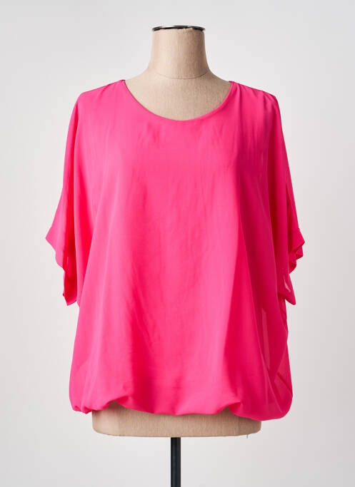 Top mâneci scurte mâneci scurte roz QUATTRO femme