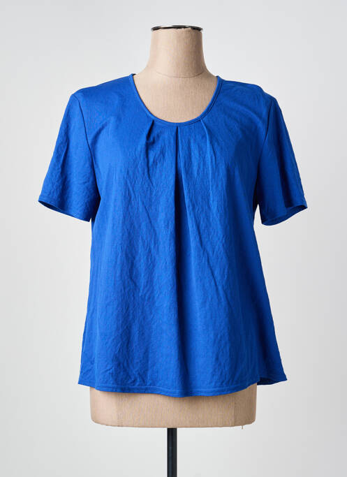 Top mâneci scurte mâneci scurte albastru GEVANA femme