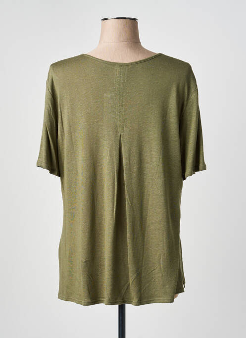 Top mâneci scurte mâneci scurte verde GEVANA femme