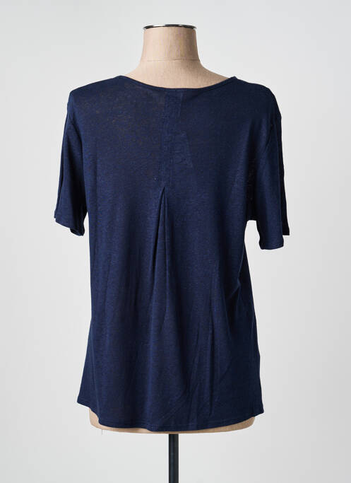 Top mâneci scurte mâneci scurte albastru GEVANA femme