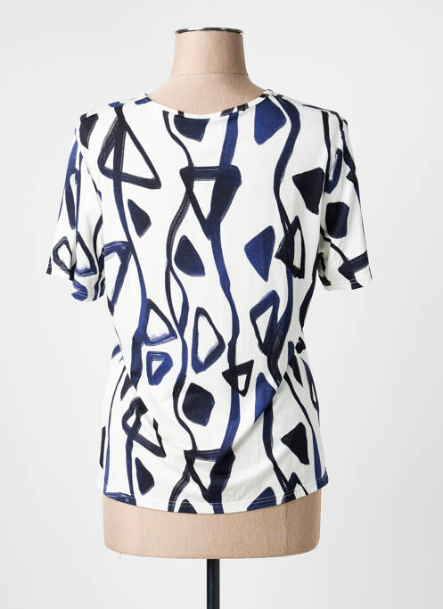 Top imprimeu fantezie mâneci scurte albastru GEVANA femme