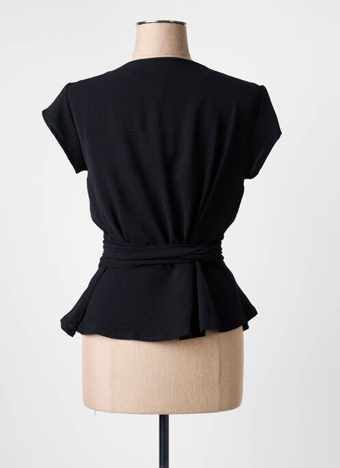 Top mâneci scurte mâneci scurte negru GEVANA femme