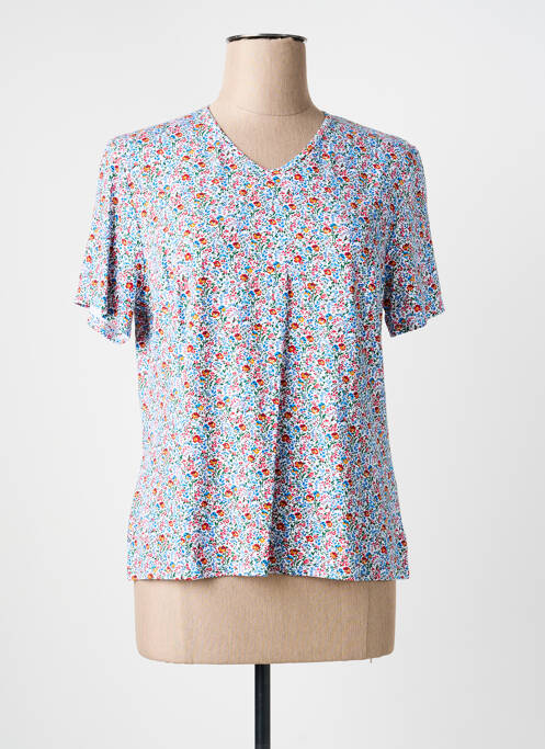 Tricou imprimeu fantezie mâneci scurte alb GEVANA femme