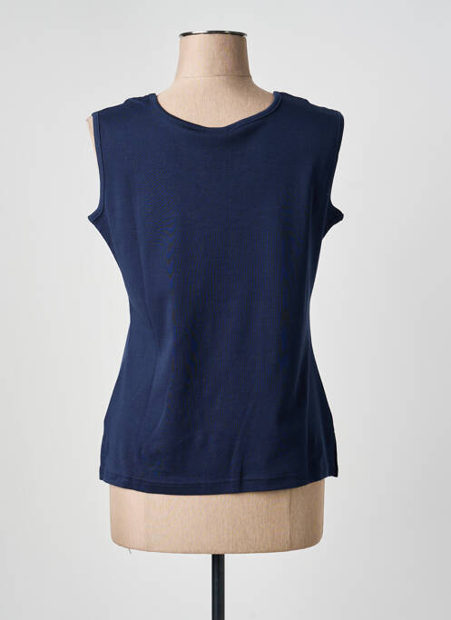 Top croială cambrată fără mâneci albastru GEVANA femme