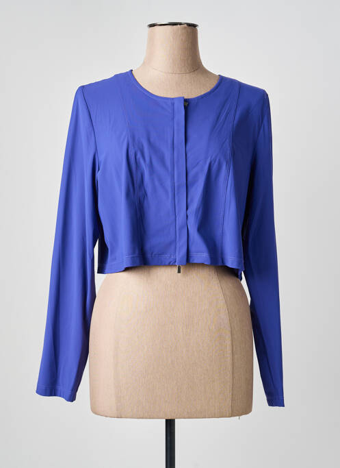 Jachete casual guler rotund albastru 3322 femme