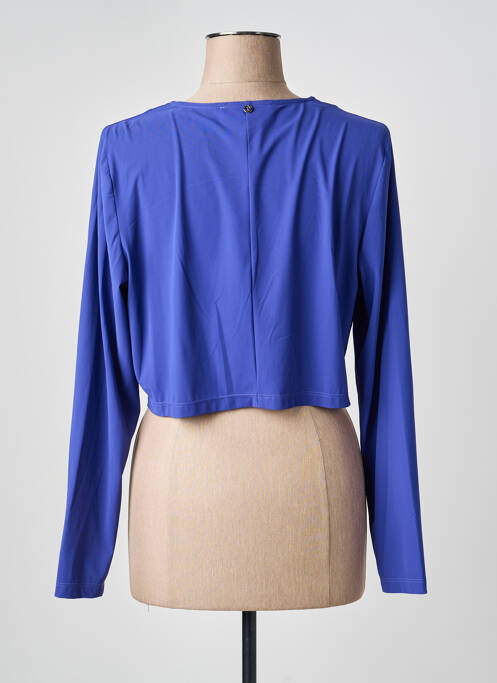 Jachete casual guler rotund albastru 3322 femme