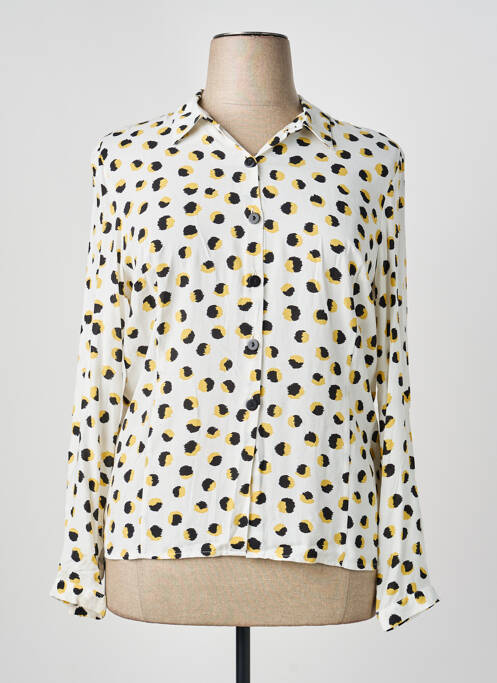 Cămașă imprimeu fantezie mâneci lungi alb GEVANA femme