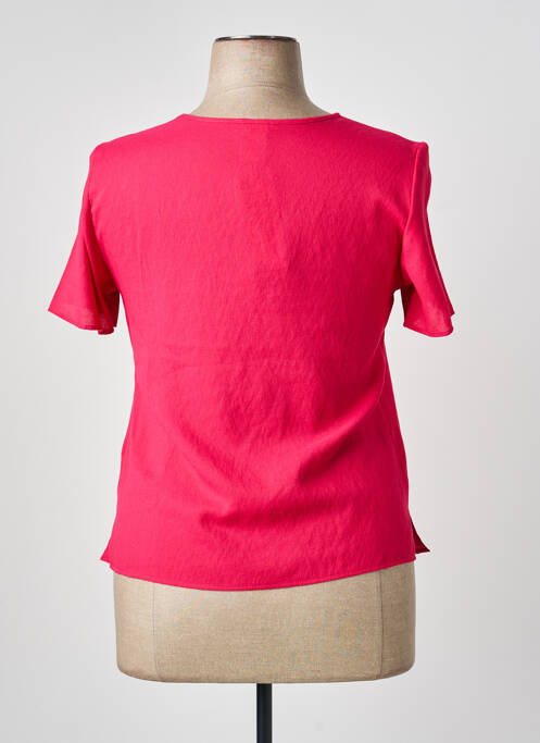 Top mâneci scurte mâneci scurte roz GEVANA femme