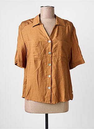 Cămașă mâneci scurte mâneci scurte maro YEST femme