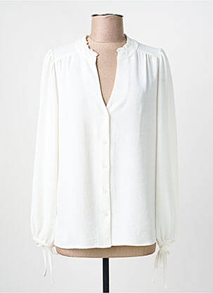 Cămașă țesătură crep mâneci lungi alb DIVILUNE femme