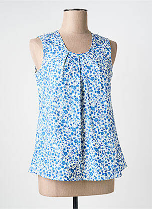 Top fără mâneci fără mâneci albastru GEVANA femme