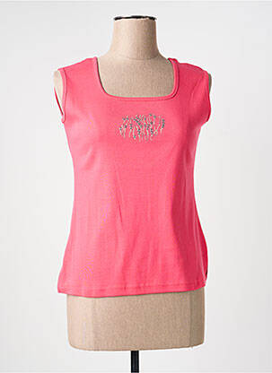 Maiou elasticitate fără mâneci roz GEVANA femme