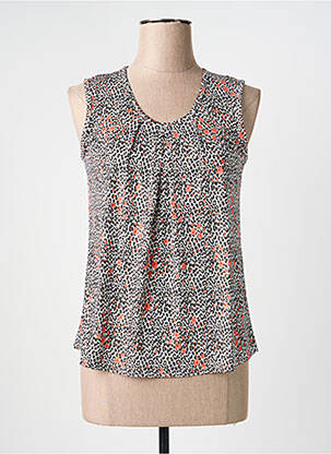 Top elasticitate fără mâneci negru GEVANA femme