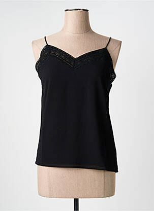 Top mâneci cu bretele ajustabile bretele subțiri negru Y'COO femme