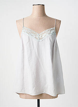 Top elasticitate bretele subțiri gri ESQUALO femme