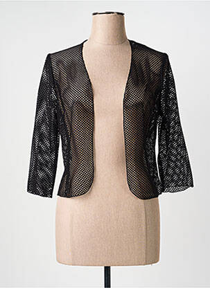 Vestă cu mâneci lungi mâneci 3/4 negru GEVANA femme