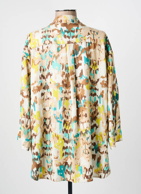 Cămașă imprimeu fantezie mâneci 3/4 bej YEST femme