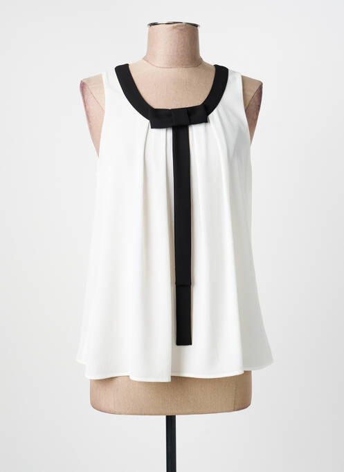 Top croială fluidă fără mâneci bej GEVANA femme