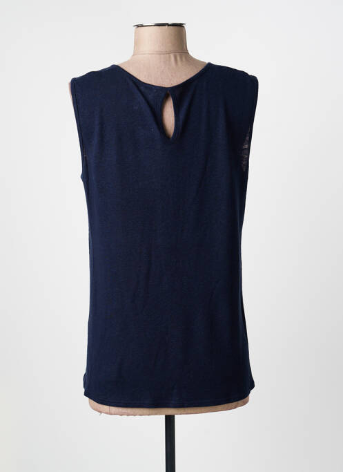 Top elasticitate fără mâneci albastru GEVANA femme