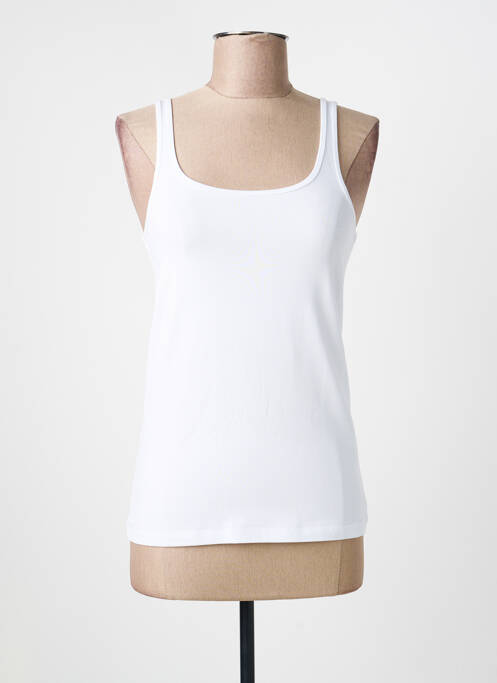 Top elasticitate bretele subțiri alb YEST femme