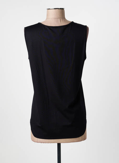 Maiou guler în v fără mâneci negru GEVANA femme