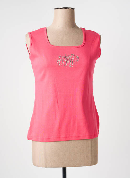 Maiou elasticitate fără mâneci roz GEVANA femme