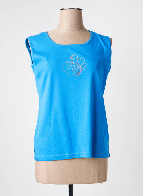 Maiou elasticitate fără mâneci albastru GEVANA femme