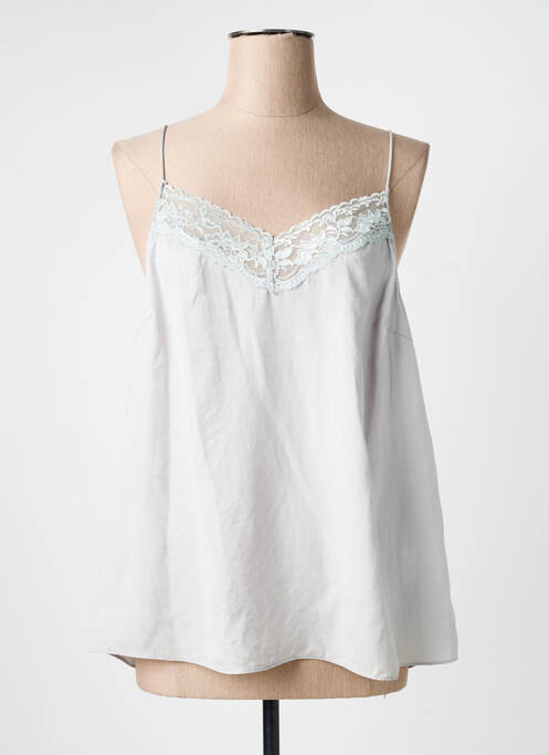 Top elasticitate bretele subțiri gri ESQUALO femme