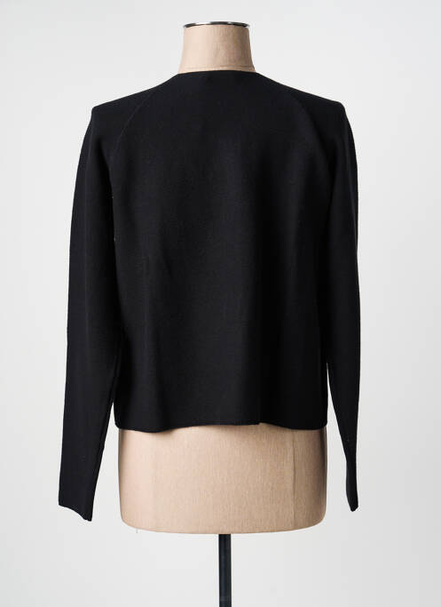 Vestă cu mâneci lungi elasticitate negru YEST femme