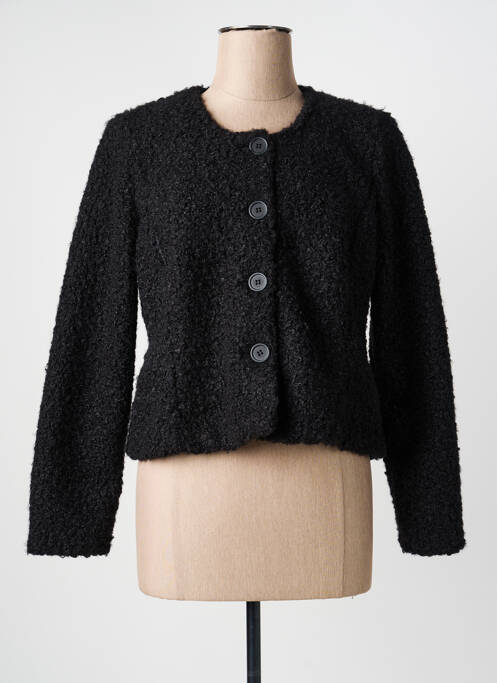 Jachete casual guler rotund negru GEVANA femme