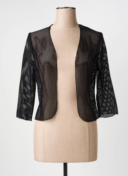 Vestă cu mâneci lungi mâneci 3/4 negru GEVANA femme