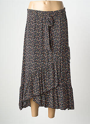 Fustă lungă croială fluidă negru QUATTRO femme