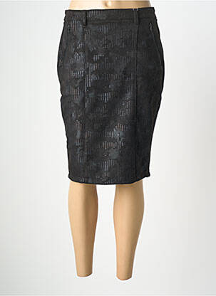 Fustă midi mărime normală negru GEVANA femme