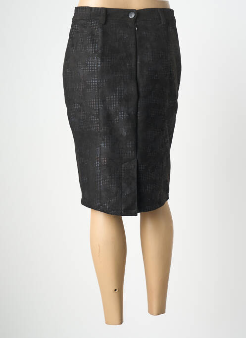 Fustă midi mărime normală negru GEVANA femme