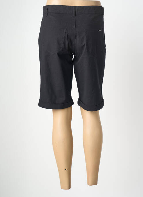 Bermudă țesătură poplin mărime normală negru GEVANA femme
