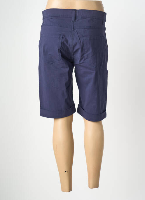 Bermudă țesătură poplin mărime normală albastru GEVANA femme